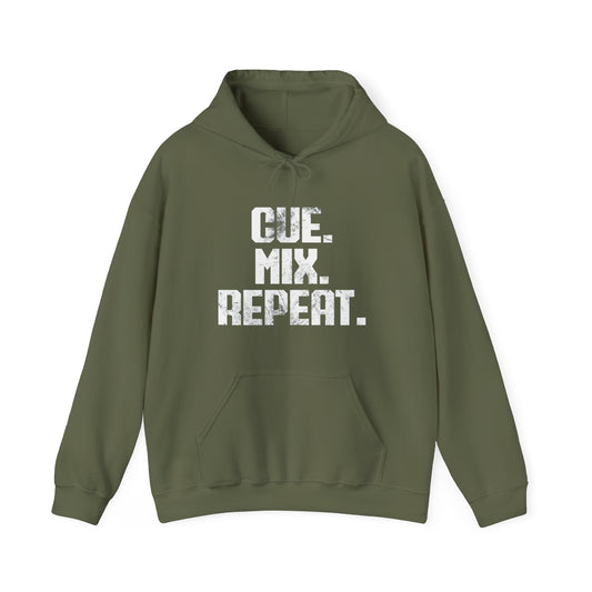 Cue. Mix. Repeat. Hoodie