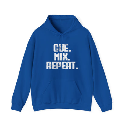 Cue. Mix. Repeat. Hoodie