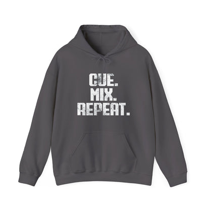 Cue. Mix. Repeat. Hoodie