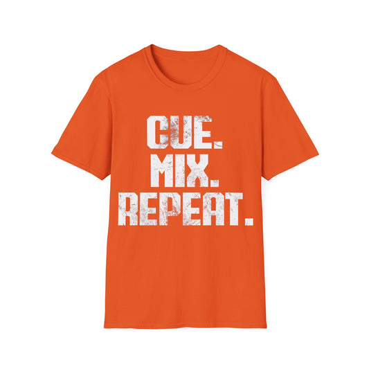 Cue. Mix. Repeat  (No DJ) Tee