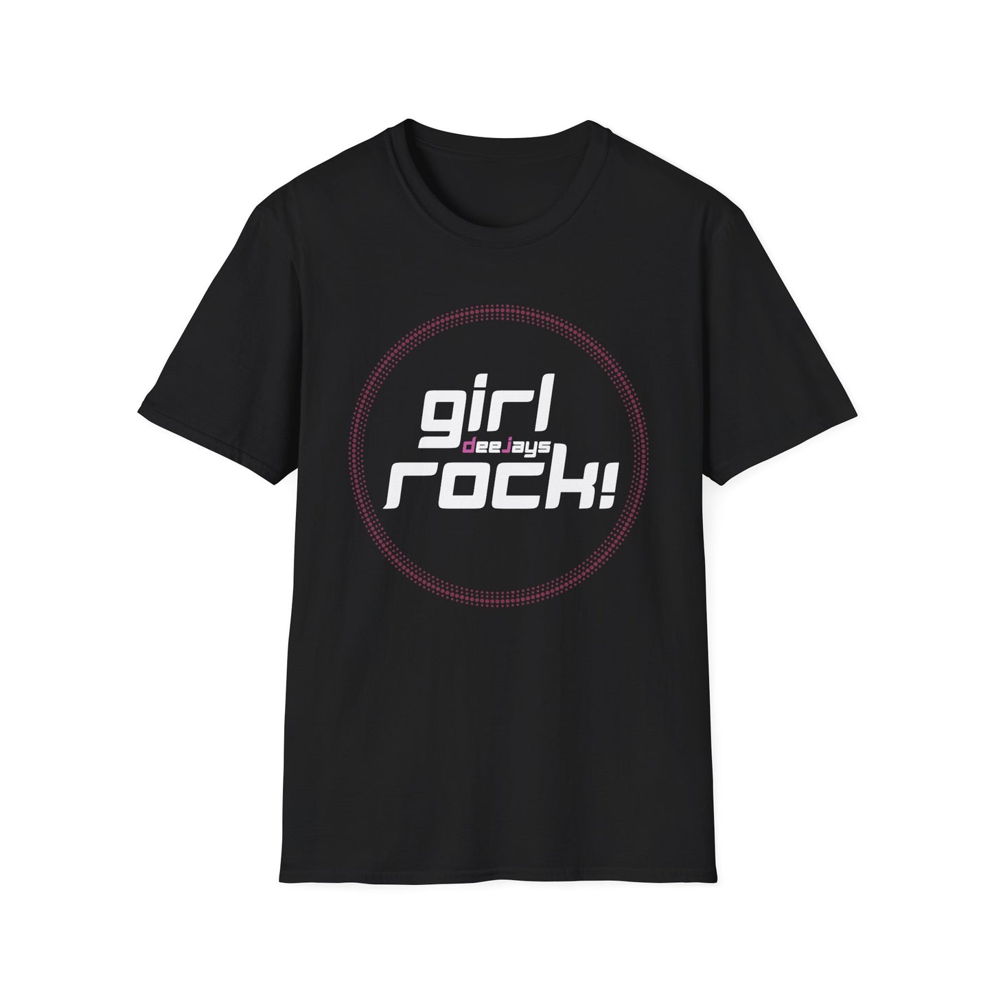 Girl DeeJays Rock! Turntable Dots — DJ Graphic Tee