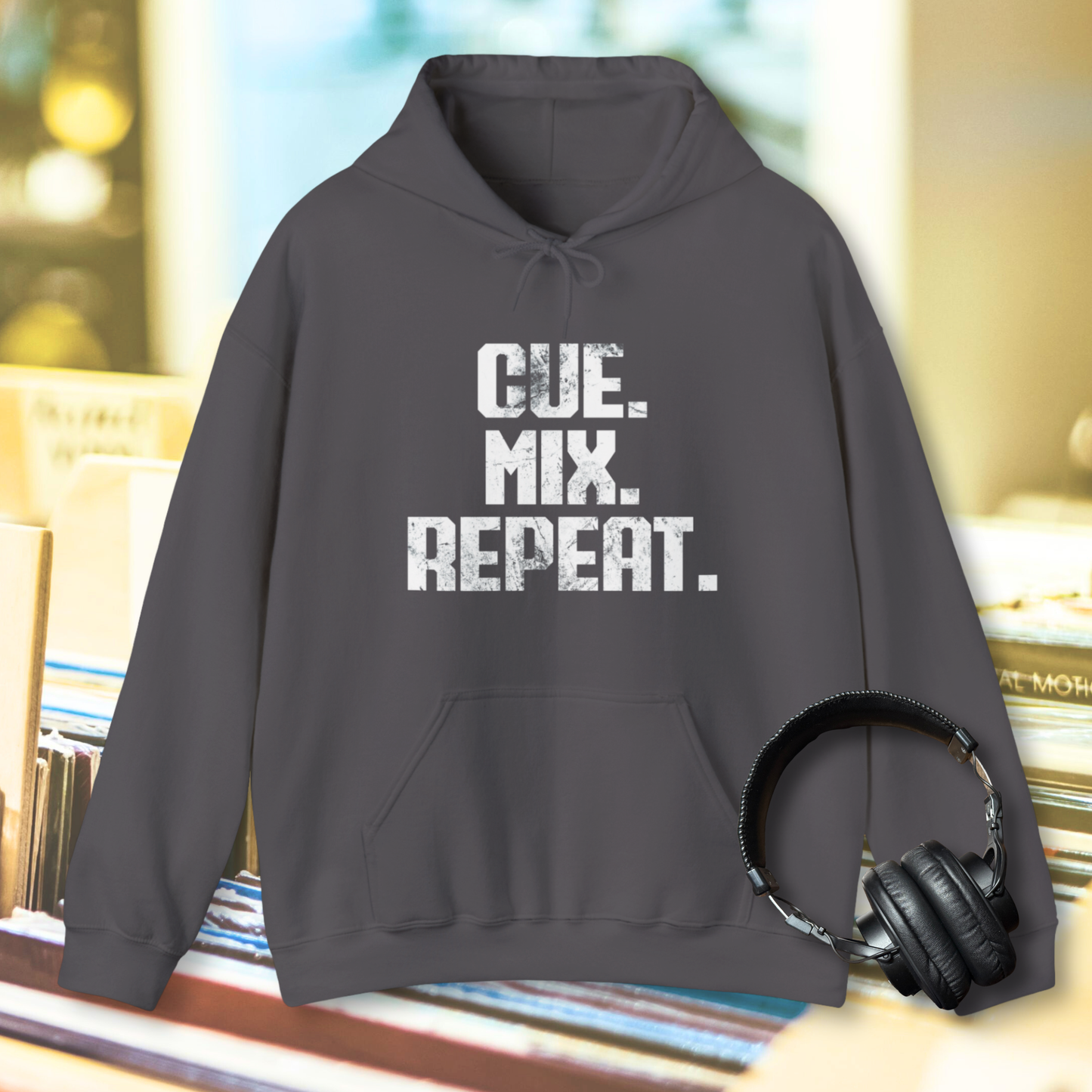 Cue. Mix. Repeat. Hoodie