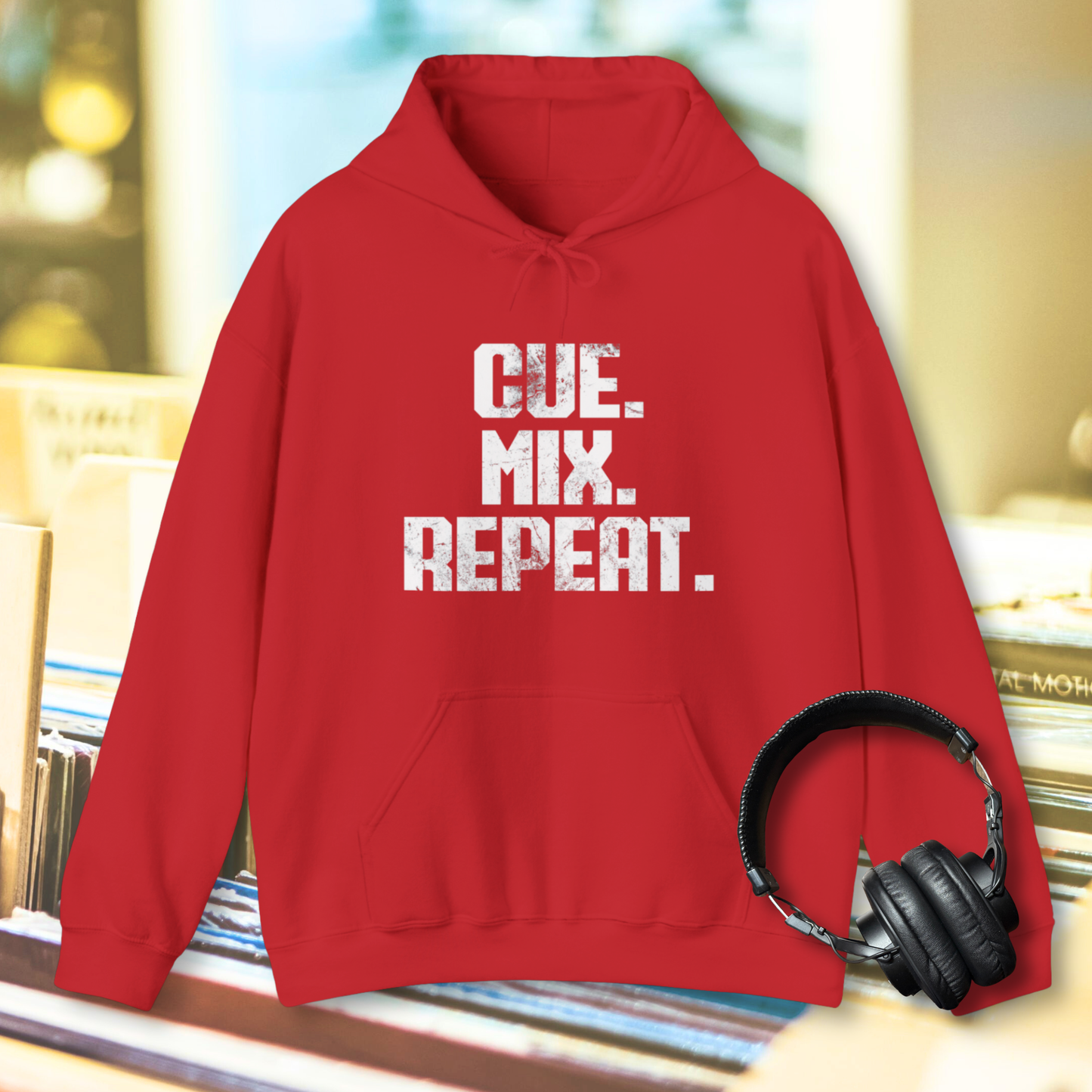 Cue. Mix. Repeat. Hoodie