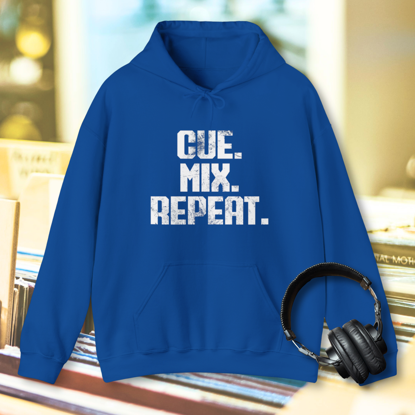 Cue. Mix. Repeat. Hoodie