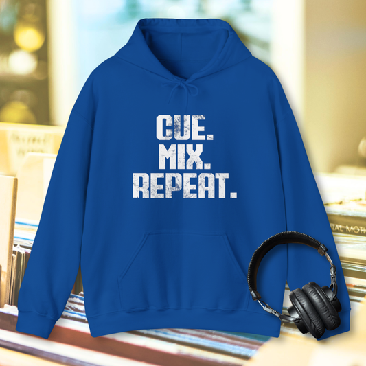 Cue. Mix. Repeat. Hoodie
