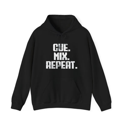 Cue. Mix. Repeat. Hoodie