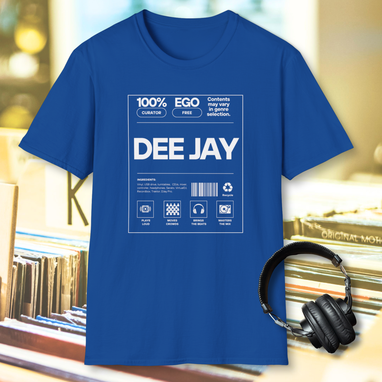 Dee Jay Nutrition Label T-Shirt
